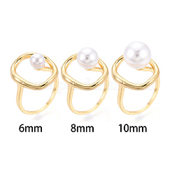 Овальные латунные колышки для колец&nbsp;X-KK-N274-38G