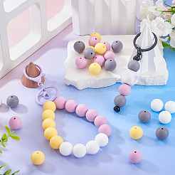 50шт пищевые экологически чистые силиконовые бусины&nbsp;SIL-TA0002-89B