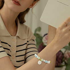 20шт 10 цвета фарфоровые керамические бусины ручной работы&nbsp;PORC-NB0001-12