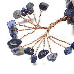 Decorazioni dell'albero della vita in scaglie di lapislazzuli naturali&nbsp;GG-CBAEDF6-01J