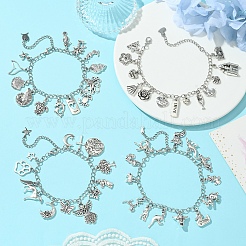 Bracciali a catena intrecciata in ferro&nbsp;BJEW-FS00007
