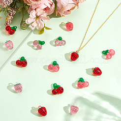 48шт 6 цвета прозрачные подвески из смолы&nbsp;RESI-AR0001-55