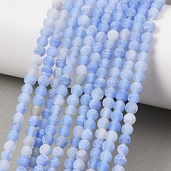 Природные треск агат бисер нитей&nbsp;G-G055-4mm-7