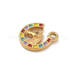 Подвески из нержавеющей стали 304 с эмалью&nbsp;STAS-U054-07G