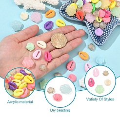100шт 5 стиля акриловые бусины&nbsp;OACR-YW0002-23