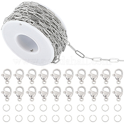 Наборы для изготовления цепочек-скрепок из нержавеющей стали 304&nbsp;DIY-BBC0002-71