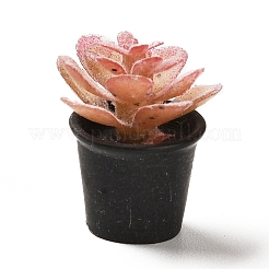 Подвески с растениями в горшках из непрозрачной смолы&nbsp;LS-CRES-Z005-03B