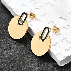 Серьги-гвоздики из нержавеющей стали 304&nbsp;EJEW-Q030-01G-A