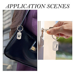 1 porte-clés en acier inoxydable&nbsp;KEYC-TADJ0001-08W