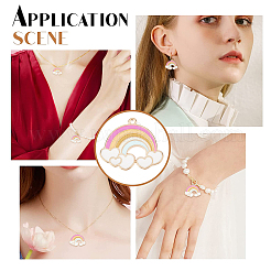 Подвески из эмали из сплава с покрытием 30 шт.&nbsp;ENAM-SC0002-85