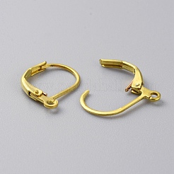 Латунная фурнитура Leverback для серег KK-WH0044-142C-G