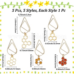 5 шт. скрепки из углеродистой стали&nbsp;AJEW-CP00011