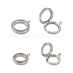 4шт 2 стиля сплава стекла хрустальные подвески со стразами&nbsp;PALLOY-TA0002-36B