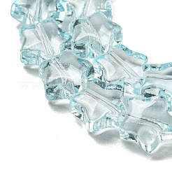 Peinture de cuisson perles de verre transparentes brins&nbsp;X1-DGLA-A07-T8mm-KD04