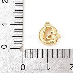 Ciondoli in ottone zirconi chiari micro pavé&nbsp;KK-Z151-18G-O
