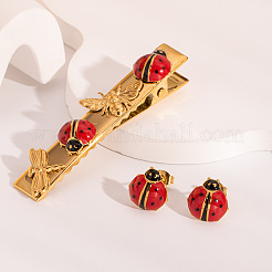 Комплекты из заколок для волос и серег-гвоздиков 