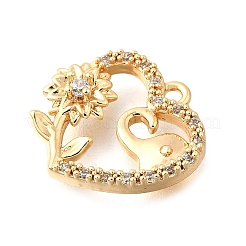 Латунные микро проложить кубического циркония подвески&nbsp;KK-C096-11G