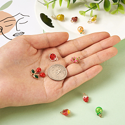 10 шт. 10 стильные подвески из золотого сплава с эмалью&nbsp;ENAM-CD0001-22