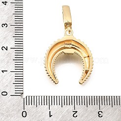 Pendentifs en laiton zircon cubique transparent&nbsp;KK-D255-12G