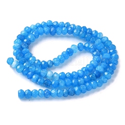 Gefärbte natürliche Malaysia Jade Rondelle Perlen&nbsp;X-G-E316-2x4mm-58