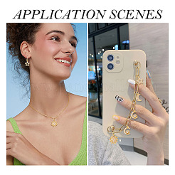 8 шт. 4 стиля латунные подвески с микропаве и кубическим цирконием&nbsp;KK-TA0002-32