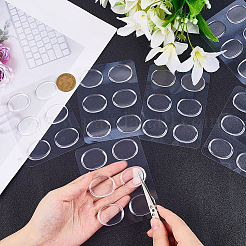 36 шт. овальные силиконовые наклейки на глушитель для барабанной установки&nbsp;AJEW-CP0009-73