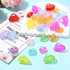 60шт 2 стиля прозрачные акриловые подвески&nbsp;TACR-YW0003-38