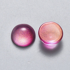 Trasparente a spruzzo verniciato cabochons di vetro&nbsp;GLAA-S190-013C-C02