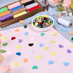300 Stück 15 Farben Filz Herz Ornament Zubehör&nbsp;DIY-CP0012-88