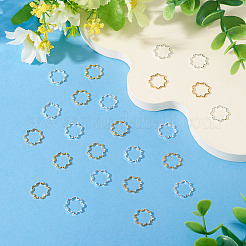 24 шт. 2-х цветные латунные соединительные кольца&nbsp;KK-TA0003-07