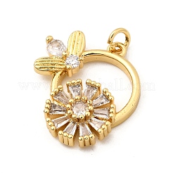 Латунные микро проложить кубического циркония подвески&nbsp;KK-I360-040G