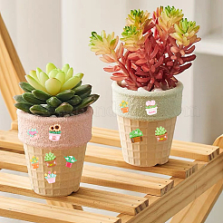 40шт 5 стиля непрозрачные кабошоны из смолы&nbsp;CRES-SC0003-17