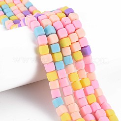 Chapelets de perle en pâte polymère manuel&nbsp;CLAY-T020-09F