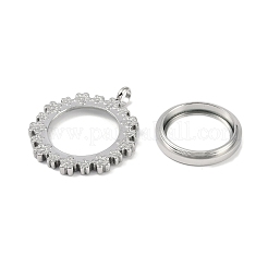 Ciondoli con medaglione in acciaio inossidabile 304&nbsp;STAS-S132-03P