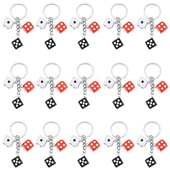 20 portachiavi a forma di dado in resina opaca&nbsp;KEYC-SC00023