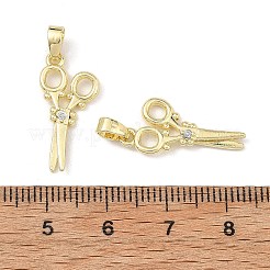 Pendenti in zirconi cubici trasparenti in micro pavè di ottone&nbsp;CU-L277-08G