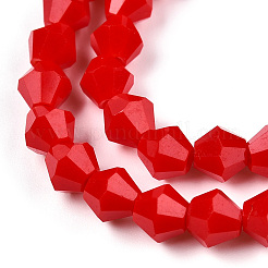 Непрозрачный сплошной цвет имитация нефрита стеклянные бусины пряди&nbsp;EGLA-A039-P6mm-D02