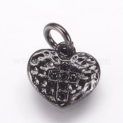 Ciondoli in ottone zirconi microperforati in ottone martellato&nbsp;ZIRC-K070-30
