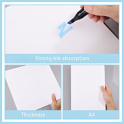 10 Blatt A4 Kunstzeichnungsskizzenbuch&nbsp;DRAW-WH0007-003B