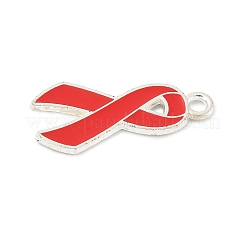 Нет наркотикам красная лента осведомленности тема сплава эмалевые подвески&nbsp;ENAM-C026-02B-S