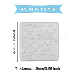 Plaque signalétique vierge en aluminium&nbsp;ALUM-BC0001-43P
