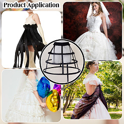 Jupon à un cerceau en polyester et acier&nbsp;DIY-WH0899-819A
