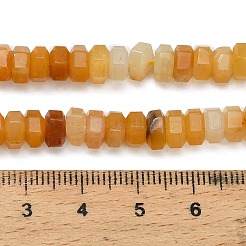 Естественный желтый авантюрин бисер нитей&nbsp;G-G317-A05-3x6mm