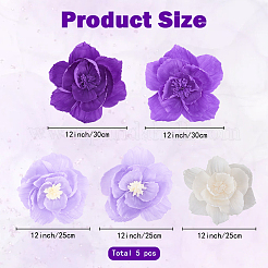 1 пакетик искусственных цветов из гофрированной бумаги&nbsp;DIY-SC0032-64B