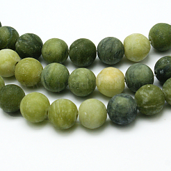 Rotonde smerigliato Taiwan naturale filamenti di perline giada&nbsp;LS-G-M248-4mm-02