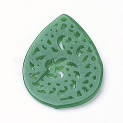 Natürlicher Jade Anhänger&nbsp;G-E418-82B