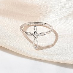 Fingerringe aus Messing für Damen&nbsp;RJEW-K261-07A-P