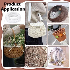 Пластиковые плетеные полоски&nbsp;DIY-WH0750-098C