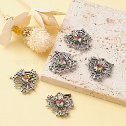 Стеклянные подвески из сплава с покрытием стойки&nbsp;FIND-YW0001-87