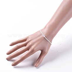 Нейлоновые нити плетеные браслеты из бисера&nbsp;BJEW-JB04809